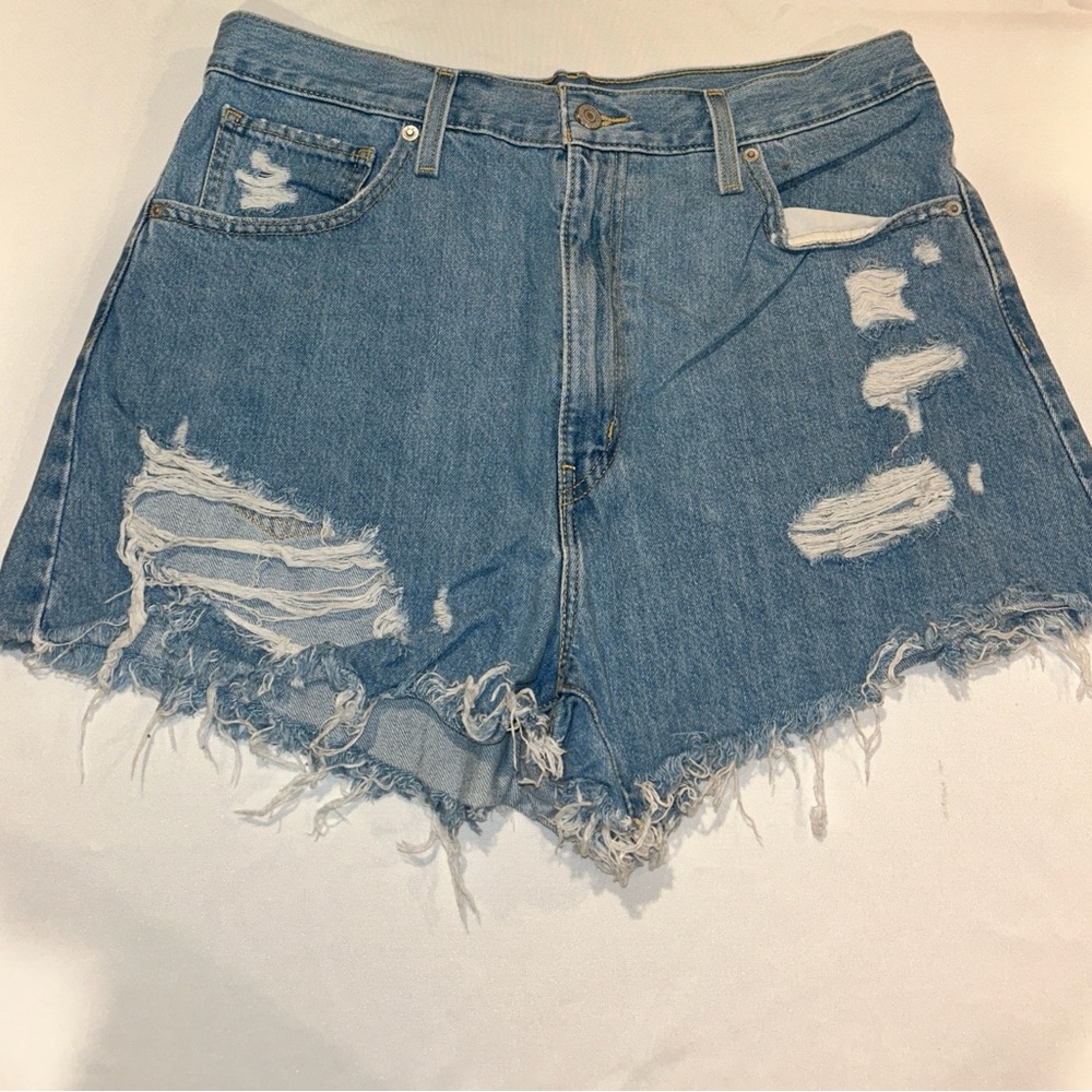 Levi's High Waisted Mom Shorts